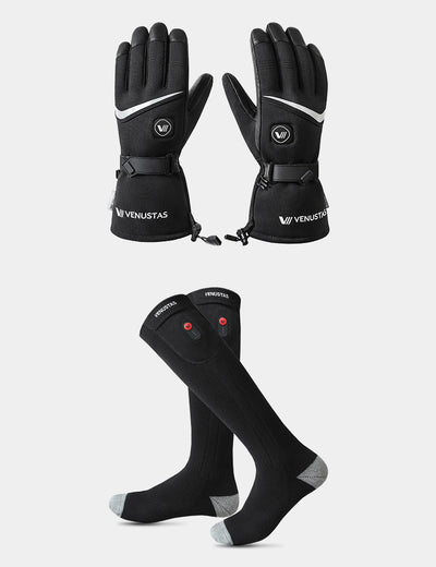 Unisex Waterproof Heated Gloves 7.4V & Heated Socks, G02 & S10
