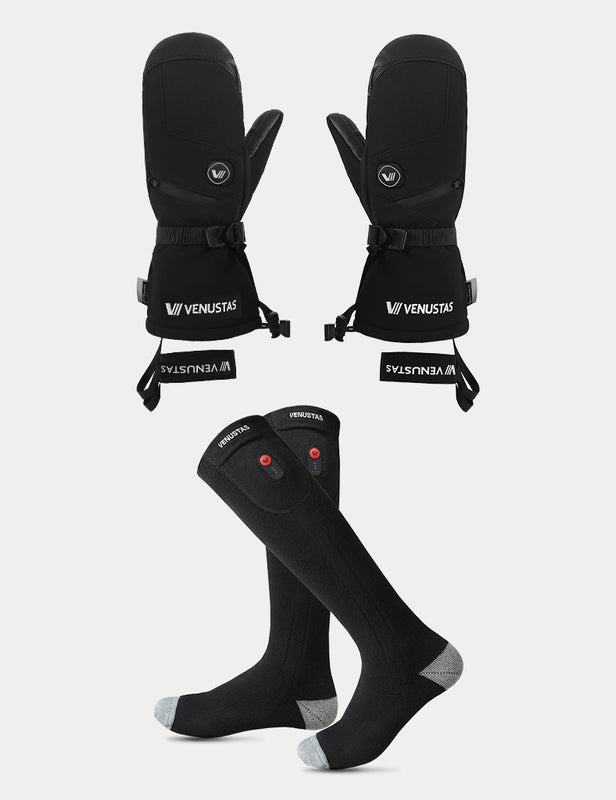Waterproof Heated Mittens for Unisex 7.4V & Heated Socks, G03 & S10