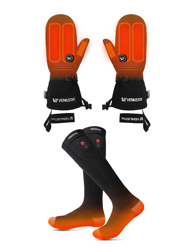 Waterproof Heated Mittens for Unisex 7.4V & Heated Socks, G03 & S10