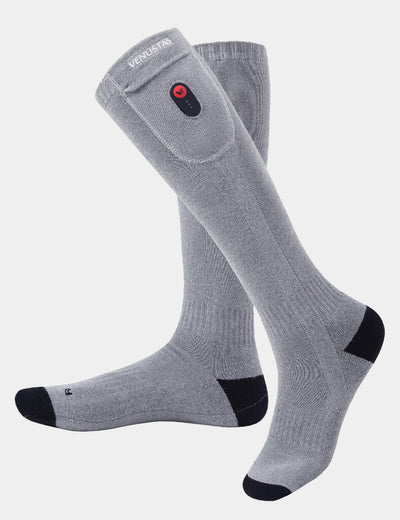 [Upgrade] Unisex Heated Socks 7.4V (with Full Foot Coverage), S10 - Gray