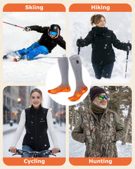 [Upgrade] Unisex Heated Socks 7.4V (with Full Foot Coverage), S10