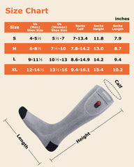 [Upgrade] Unisex Heated Socks 7.4V (with Full Foot Coverage), S10