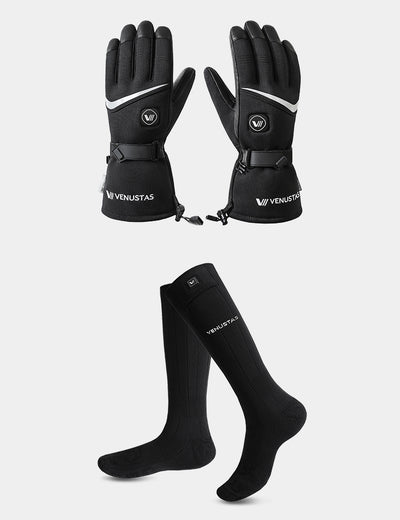 Unisex Waterproof Heated Gloves 7.4V & Heated Socks, G02 & S11