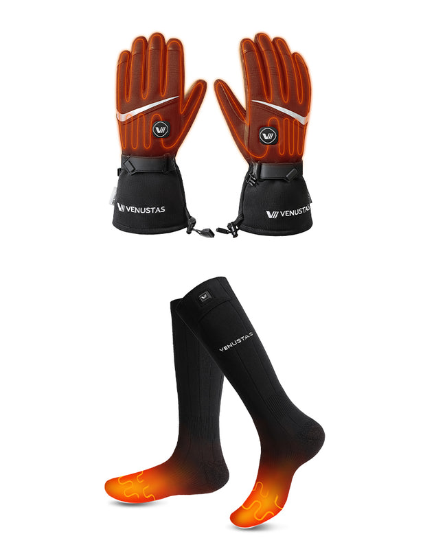 Unisex Waterproof Heated Gloves 7.4V & Heated Socks, G02 & S11
