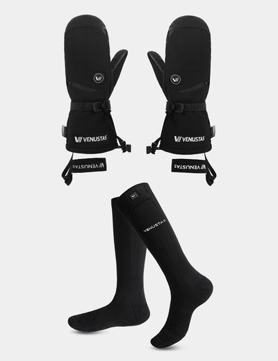 Waterproof Heated Mittens for Unisex 7.4V & Heated Socks, G03 & S11