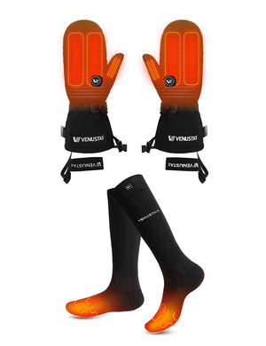 Waterproof Heated Mittens for Unisex 7.4V & Heated Socks, G03 & S11 hover