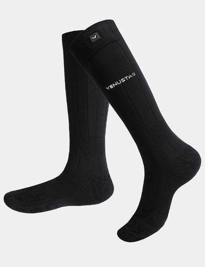 [Upgrade] Unisex Heated Socks 7.4V (with Half-Foot Coverage), S11 - Black