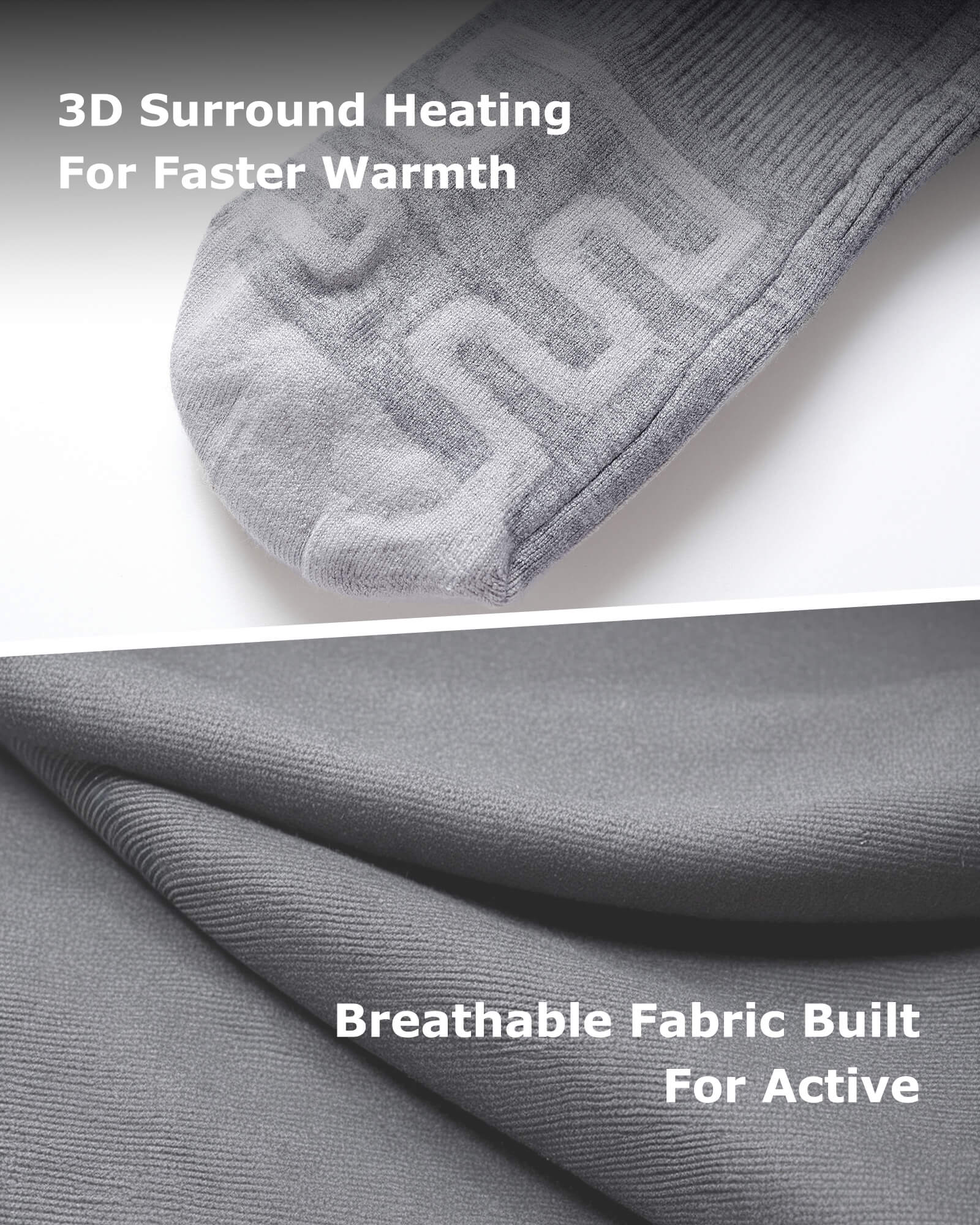[Upgrade] Unisex Heated Socks 7.4V (with Half-Foot Coverage), S11