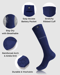 [Upgrade] Unisex Heated Socks 7.4V (with Half-Foot Coverage), S11
