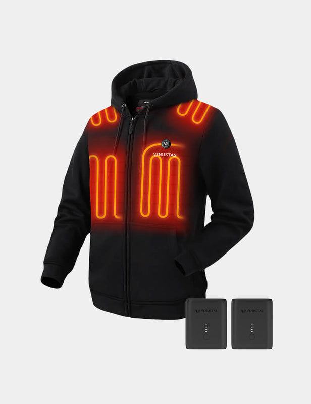 Unisex Zipper Up Heated Hoodie 7.4V, U2138 & Extra Battery