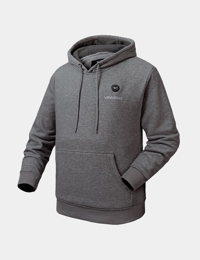 Pullover Heated Hoodie for Unisex with Heating Pockets 7.4V, U2139 - Dark Grey