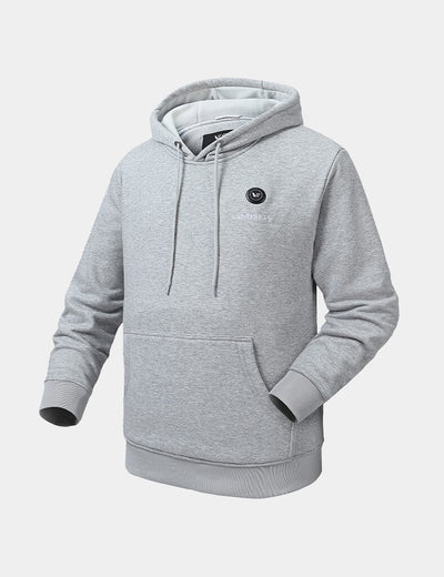 Pullover Heated Hoodie for Unisex with Heating Pockets 7.4V, U2139 - Grey