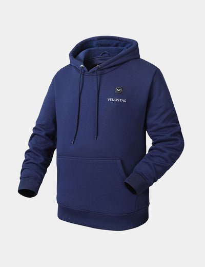 Pullover Heated Hoodie for Unisex with Heating Pockets 7.4V, U2139 - Navy