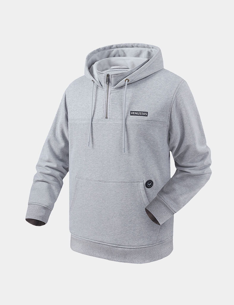 Unisex Heated Fleece Pullover Hoodie 1/4 Zip 7.4V, U40 [Final Sale]