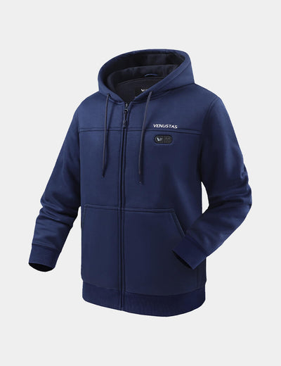 Unisex Dual Control Heated Fleece Hoodie 12V, U41G - Navy