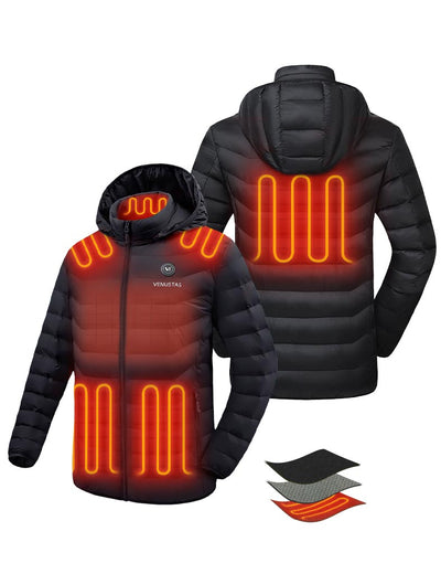 Heated Jacket 7.4V for Unisex, U8999 - Black