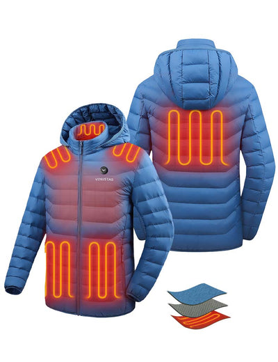 Heated Jacket 7.4V for Unisex, U8999 - Blue