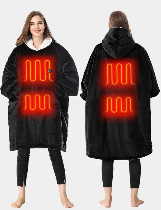 [Upgrade] Unisex Heated Wearable Blanket Hoodie 7.4V, U2169U