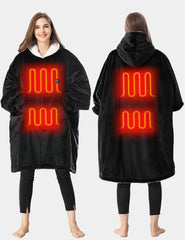 [Upgrade] Unisex Heated Wearable Blanket Hoodie 7.4V, U2169U