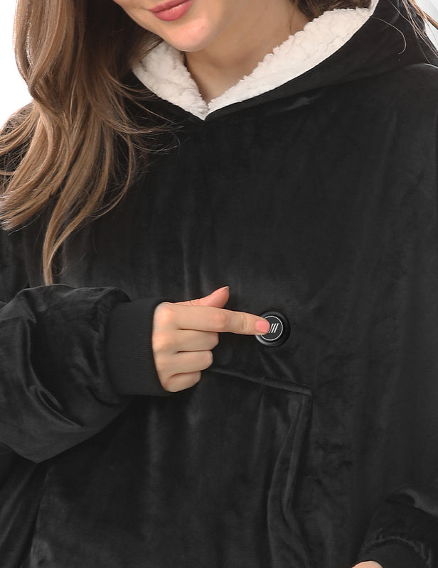 [Open Box] Unisex Heated Wearable Blanket Hoodie 7.4V, U2169U