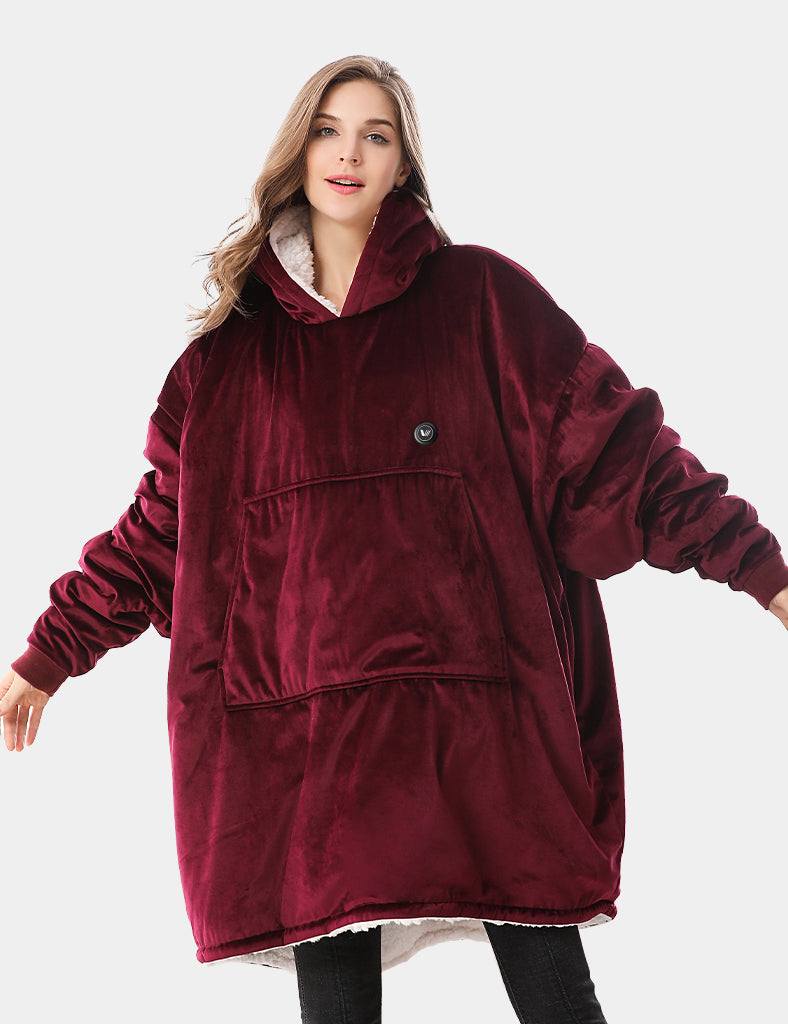 [Upgrade] Unisex Heated Wearable Blanket Hoodie 7.4V, U2169U