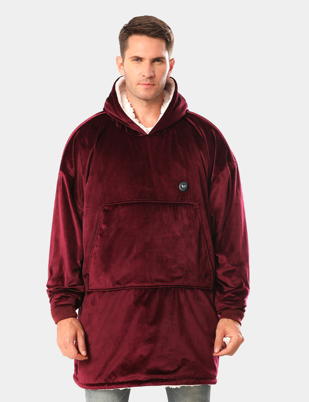 [Open Box] Unisex Heated Wearable Blanket Hoodie 7.4V, U2169U