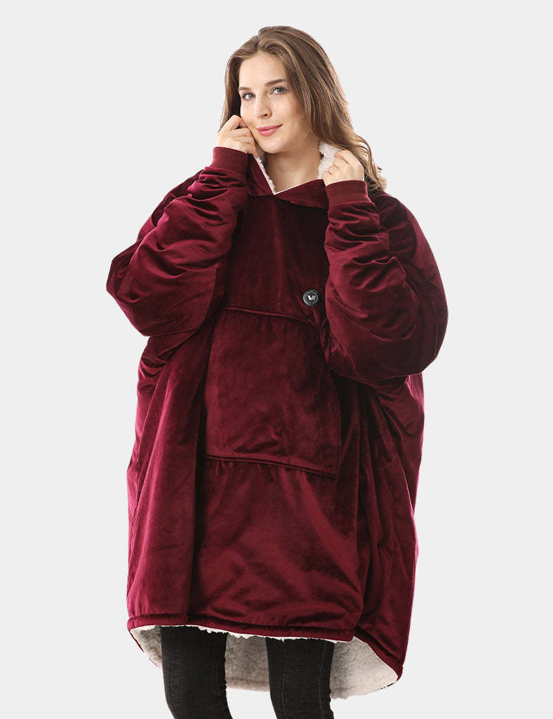 [Upgrade] Unisex Heated Wearable Blanket Hoodie 7.4V, U2169U