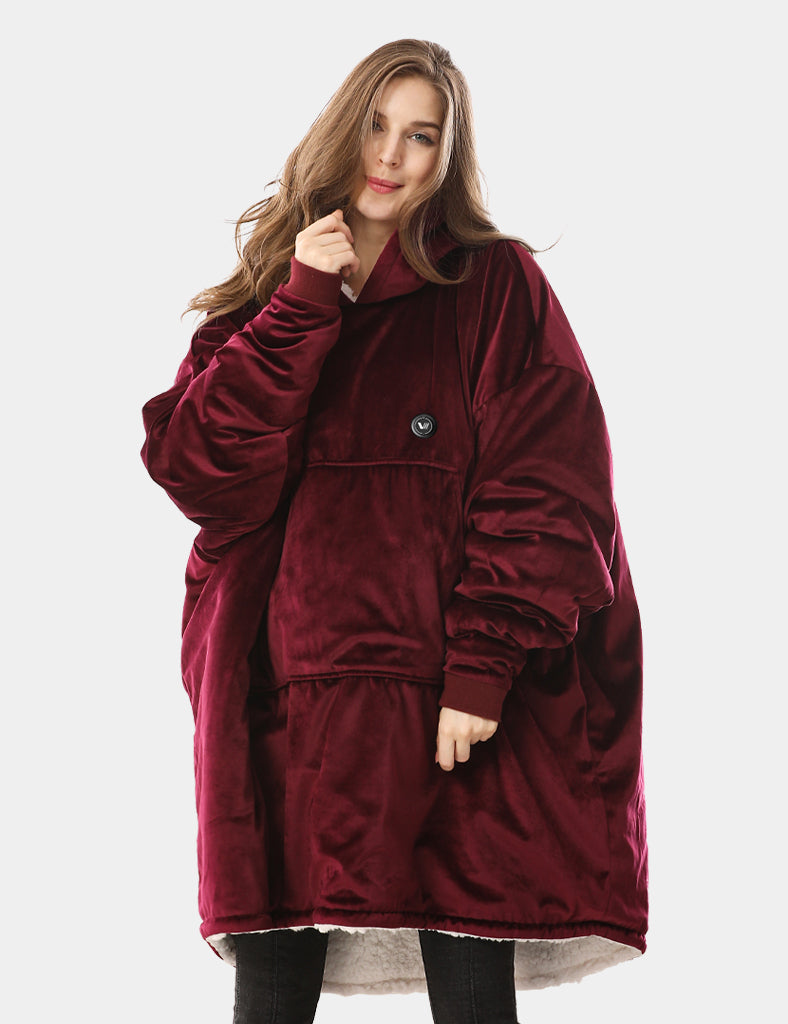 [Upgrade] Unisex Heated Wearable Blanket Hoodie 7.4V, U2169U