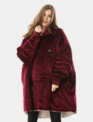 [Open Box] Unisex Heated Wearable Blanket Hoodie 7.4V, U2169U