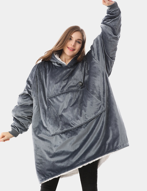 [Open Box] Unisex Heated Wearable Blanket Hoodie 7.4V, U2169U