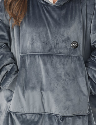 [Upgrade] Unisex Heated Wearable Blanket Hoodie 7.4V, U2169U