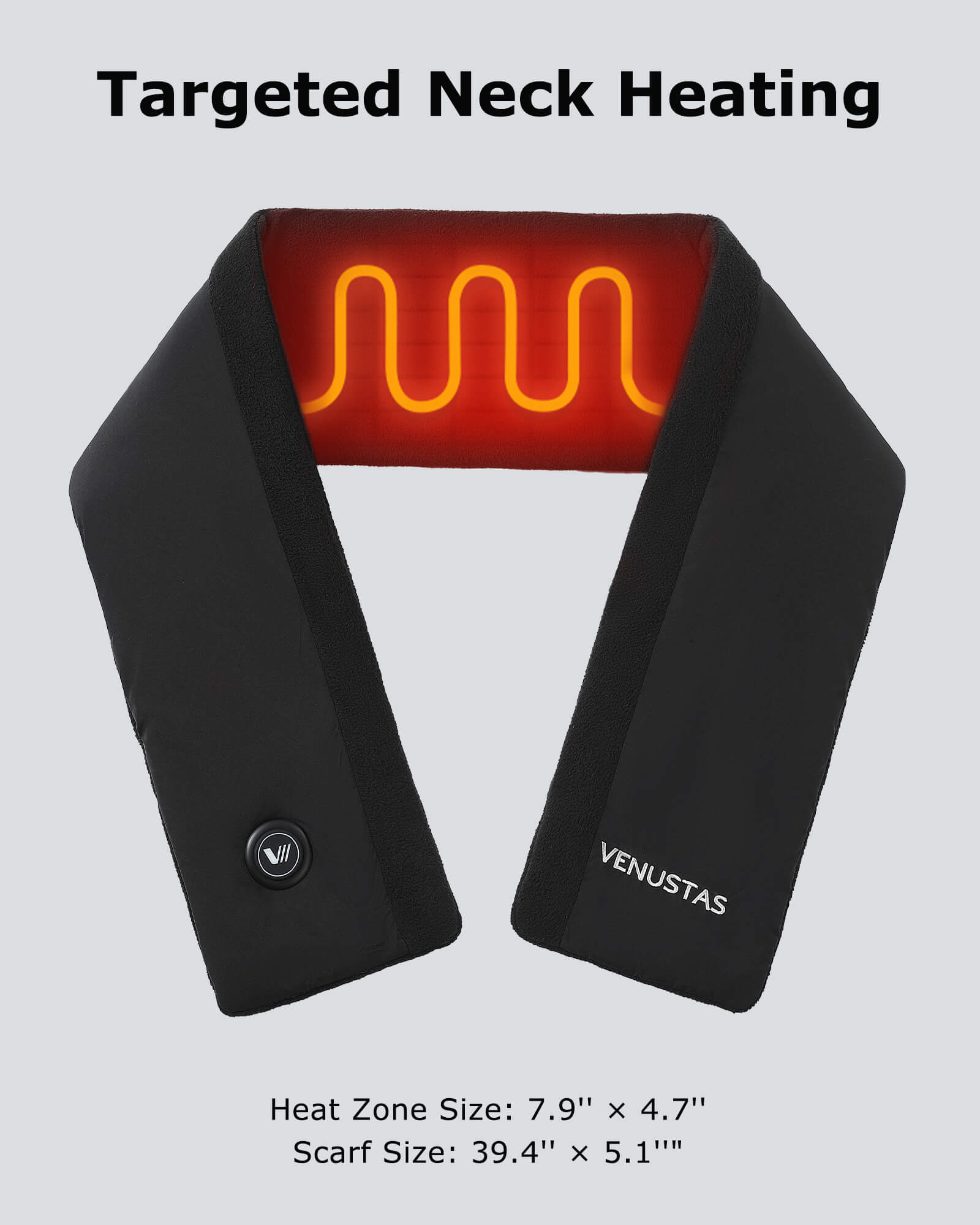 Unisex Heated Fleece Scarf 7.4V, SP02