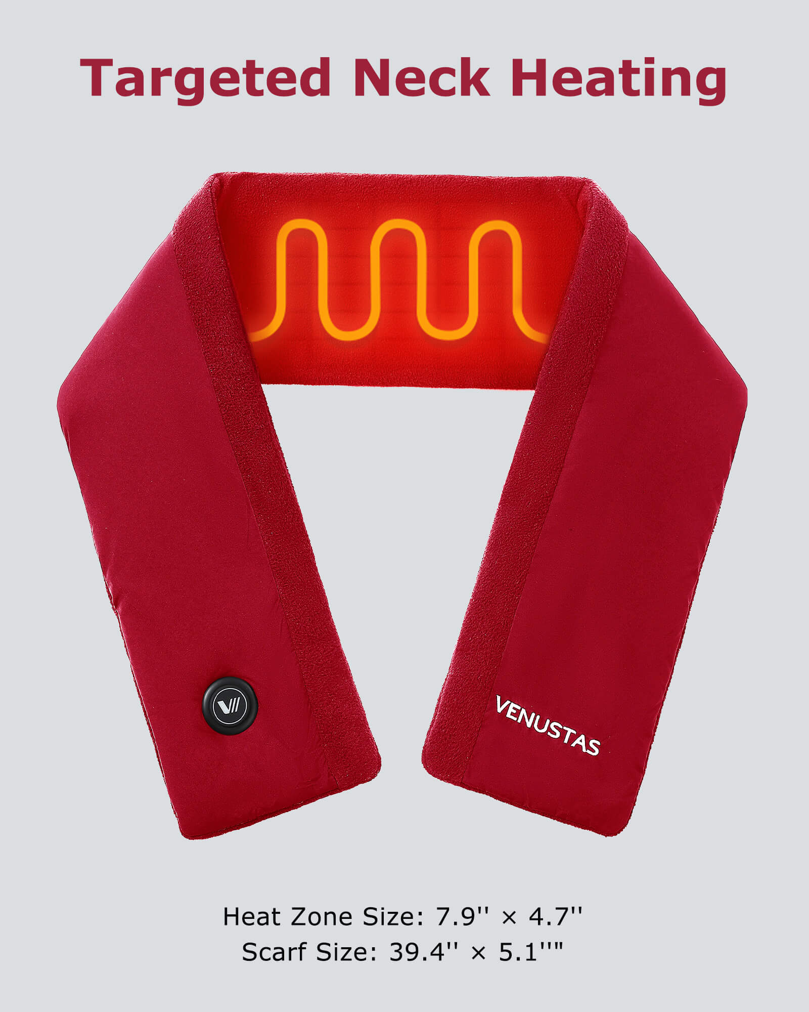 Unisex Heated Fleece Scarf 7.4V, SP02