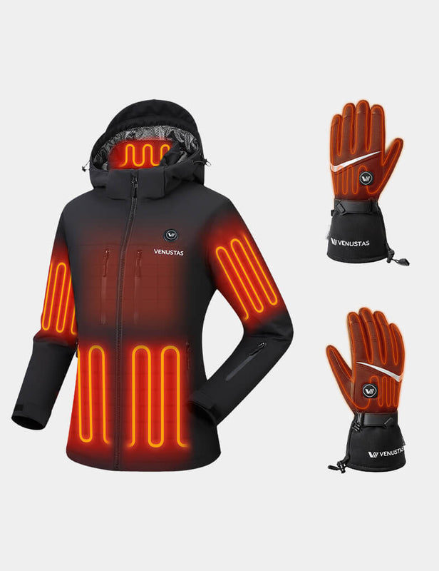 Women's Waterproof Heated Jacket 12V & Heated Gloves, W20 & G02