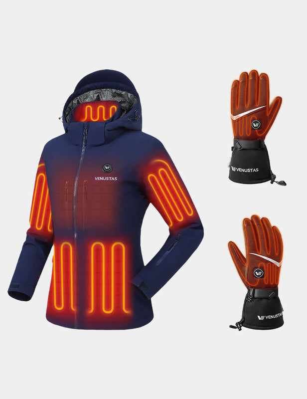 Women's Waterproof Heated Jacket 12V & Heated Gloves, W20 & G02