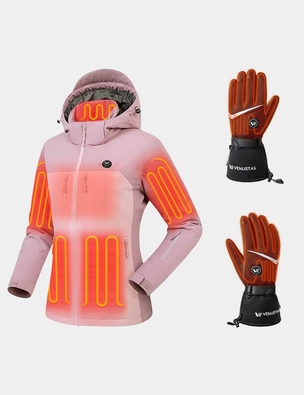 Women's Waterproof Heated Jacket 12V & Heated Gloves, W20 & G02