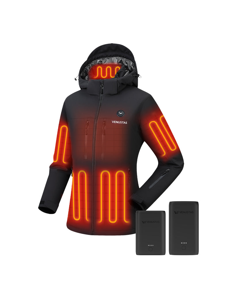 Women's Waterproof Heated Lightweight FELLEX Jacket 12V, W20 & Extra Battery