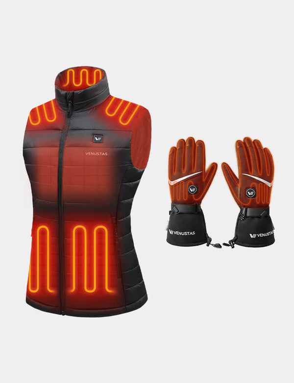 Women's Classic Heated Vest 7.4V & Heated Gloves, W2118 & G02