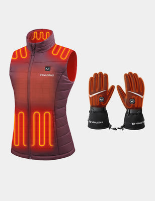 Women's Classic Heated Vest 7.4V & Heated Gloves, W2118 & G02