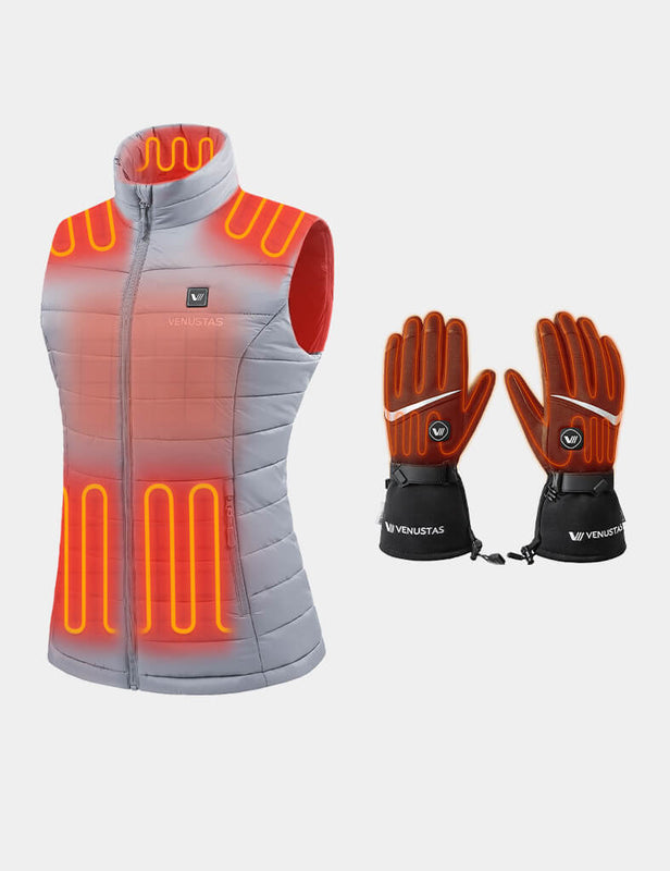 Women's Classic Heated Vest 7.4V & Heated Gloves, W2118 & G02