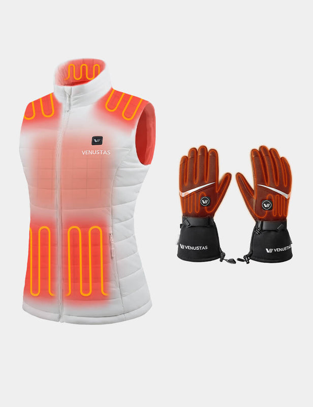 Women's Classic Heated Vest 7.4V & Heated Gloves, W2118 & G02
