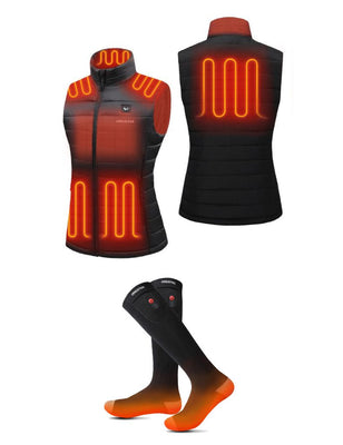 Women's Classic Heated Vest 7.4V & Heated Socks, W2118 & S10