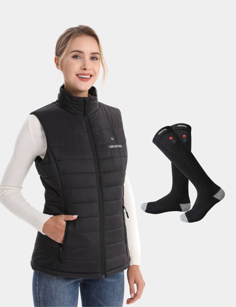 Women's Classic Heated Vest 7.4V & Heated Socks, W2118 & S10
