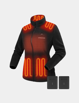 Women's Heated Fleece Jacket 7.4V, W2136 & Extra Battery