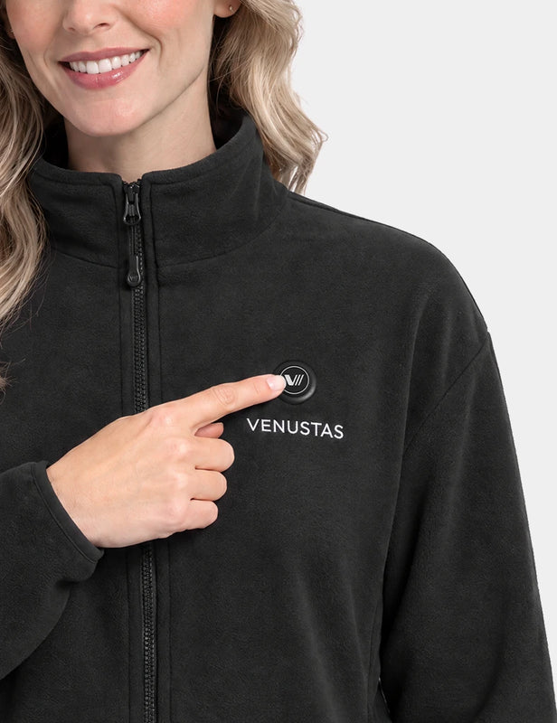 Zipper up Heated Fleece Jacket for Women 7.4V & Heated Socks, W2136 & S10
