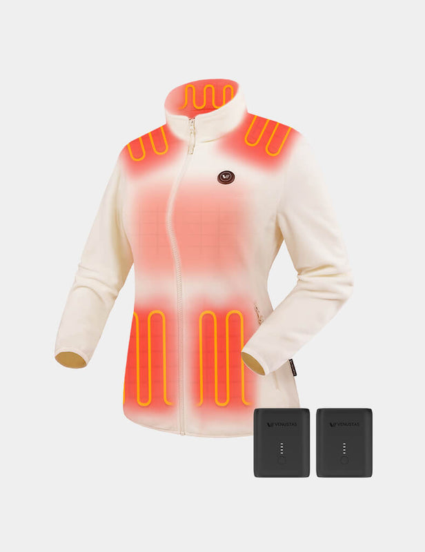 Women's Heated Fleece Jacket 7.4V, W2136 & Extra Battery