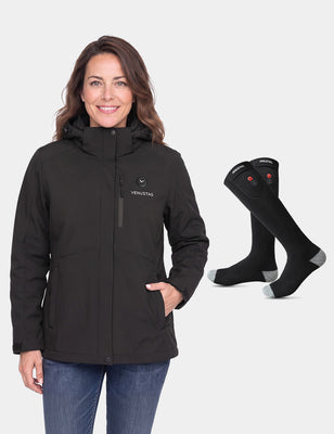 Women's Heated Jacket 7.4V & Heated Socks, W2168 & S10