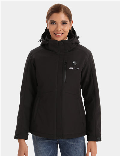 Women's Heated Jacket 7.4V -Black, Pockets - Black