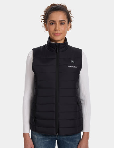 Women's USB-C Heated Vest 9V, W38 (Battery Not Included) [Final Sale] - Black