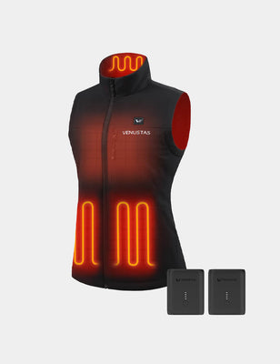 Women's Lightweight Recycled Heated Softshell Vest 7.4V, W42 & Extra Battery